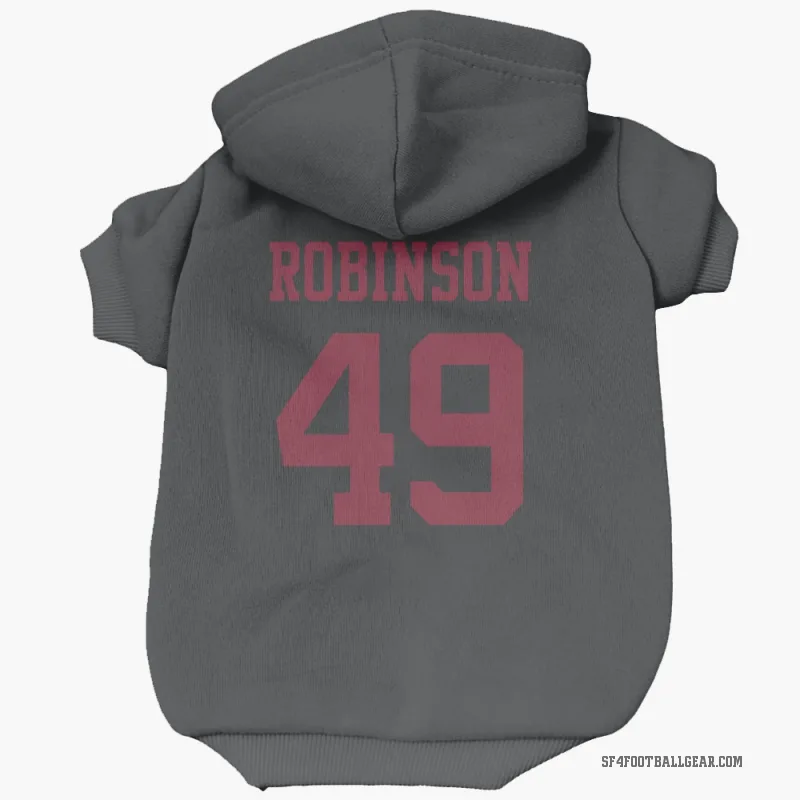 Jakob Robinson  Black San Francisco 49ers  Cat & Dog Pet Hoodie