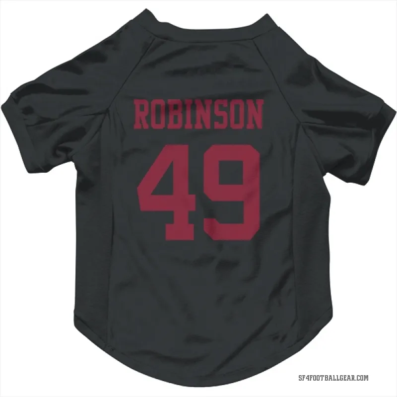 Jakob Robinson  Black San Francisco 49ers  Cat & Dog Pet Jersey