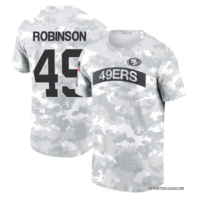 Jakob Robinson Men's Camo San Francisco 49ers Arctic 2024 Salute to Service Performance T-Shirt