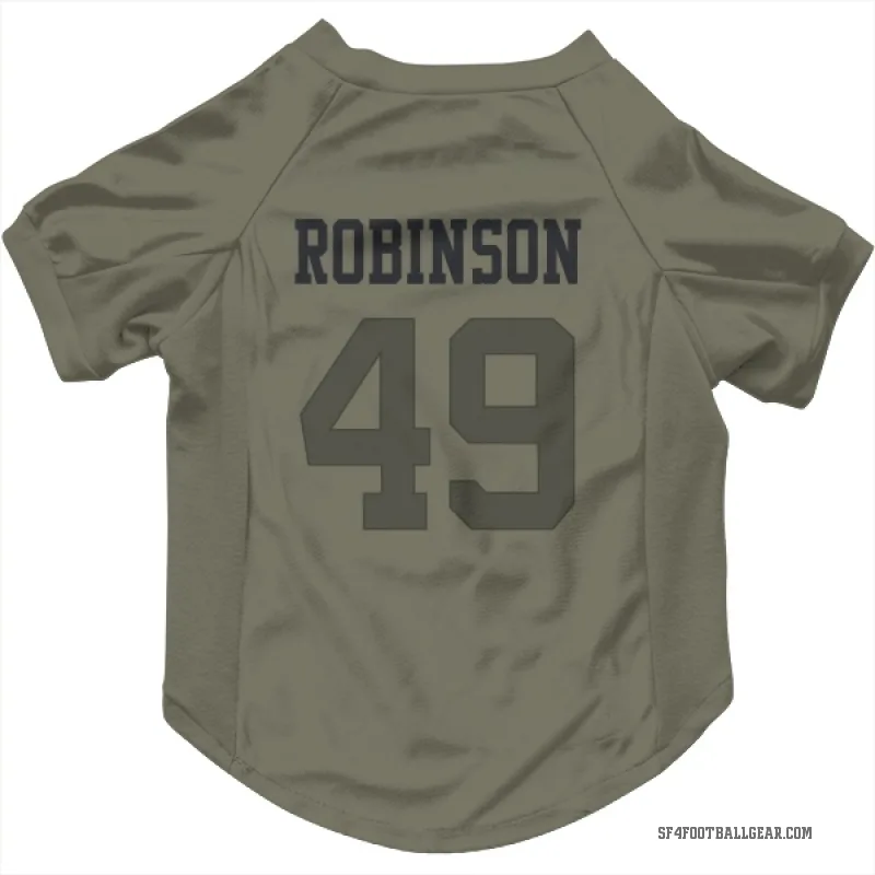 Jakob Robinson  Olive San Francisco 49ers  Cat & Dog Pet Jersey