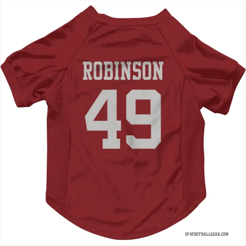 Jakob Robinson  Scarlet San Francisco 49ers  Cat & Dog Pet Jersey