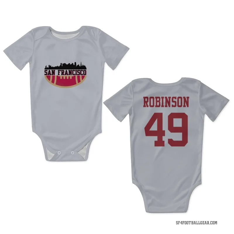 Jakob Robinson  White San Francisco 49ers  Newborn & Infant Bodysuit