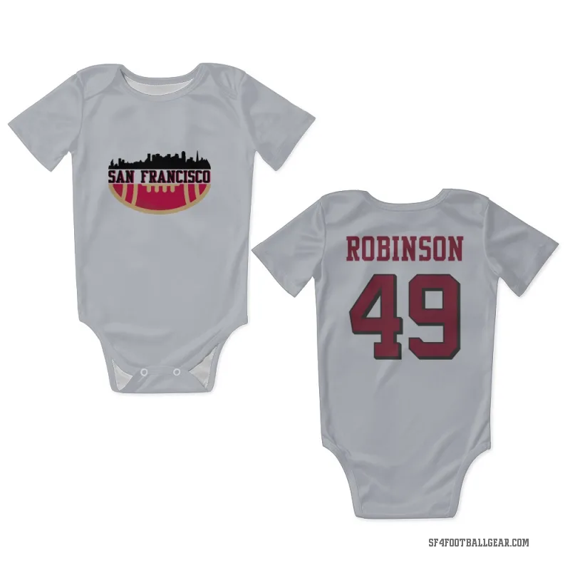 Jakob Robinson  White San Francisco 49ers  Rush Newborn & Infant Bodysuit