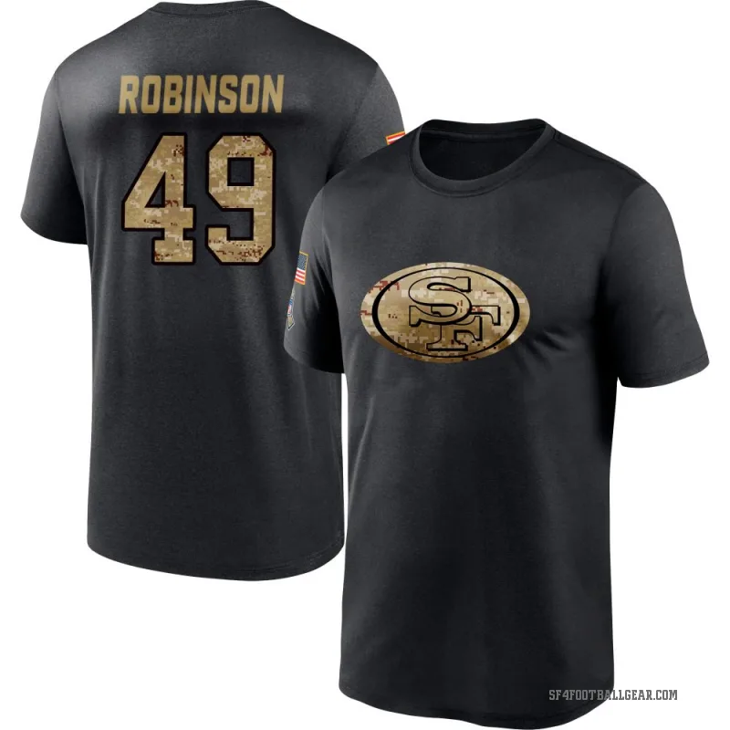 Jakob Robinson Youth Black San Francisco 49ers 2020 Salute To Service Performance T-Shirt