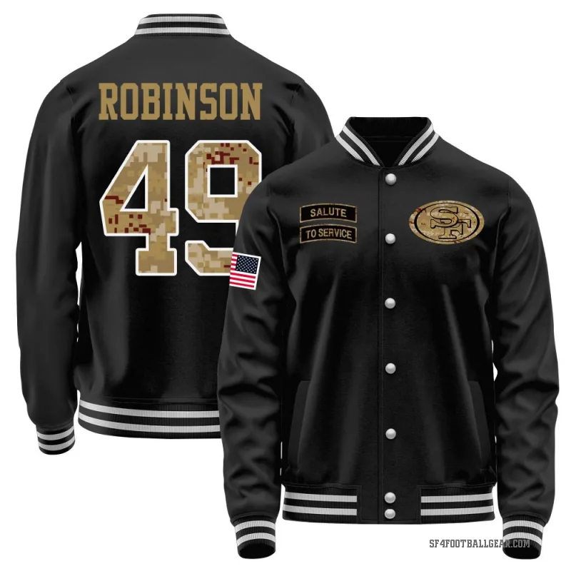 Jakob Robinson Youth Black San Francisco 49ers Salute to Service Sideline Performance Jacket