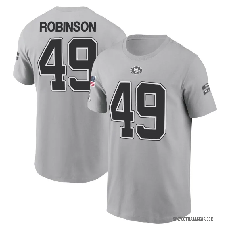 Jakob Robinson Youth Gray San Francisco 49ers 2024 Salute to Service T-Shirt