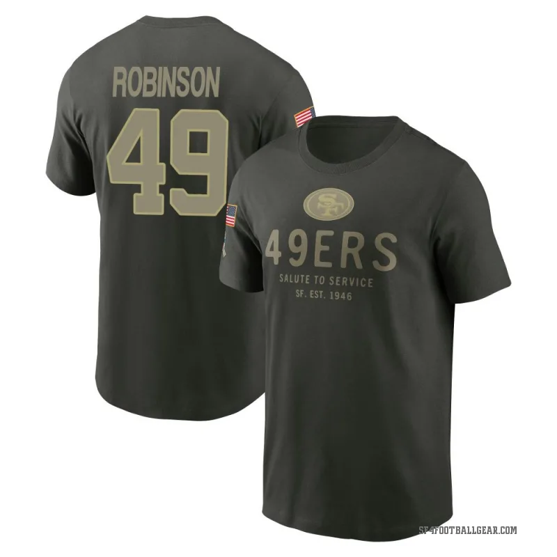 Jakob Robinson Youth Green San Francisco 49ers Forest/ 2025 Salute to Service Sideline Primary Edge T-Shirt