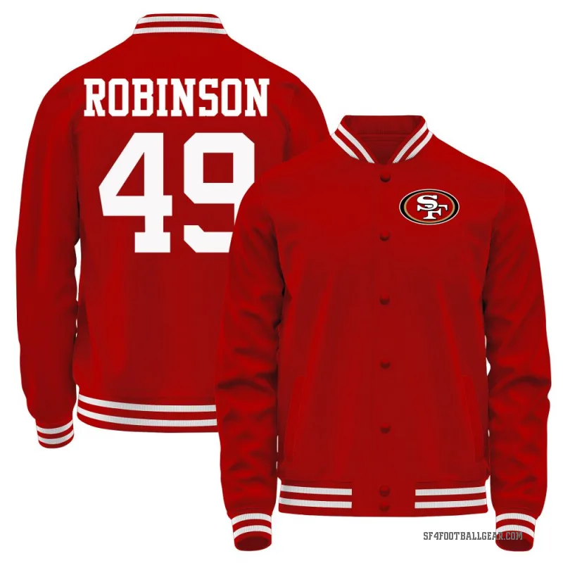 Jakob Robinson Youth Red San Francisco 49ers Full-Snap Jacket