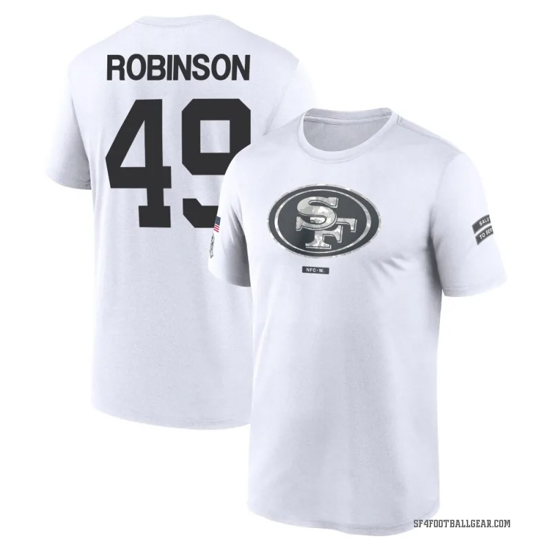 Jakob Robinson Youth White San Francisco 49ers 2024 Salute to Service Performance T-Shirt