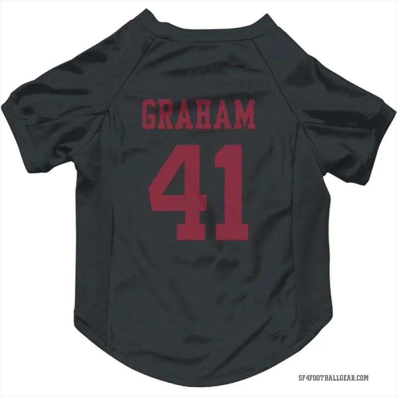 Jalen Graham  Black San Francisco 49ers  Cat & Dog Pet Jersey