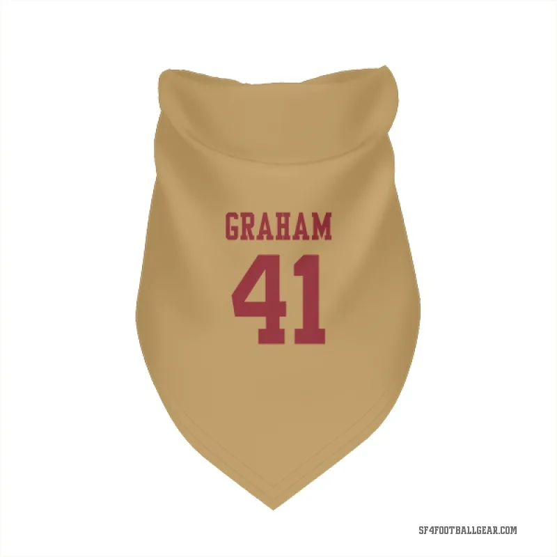Jalen Graham  Gold San Francisco 49ers  Cat & Dog Pet Bandana