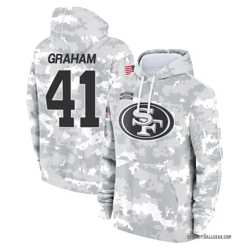 Jalen Graham Men's Camo San Francisco 49ers Arctic 2024 Salute to Service Club Fleece Pullover Hoodie