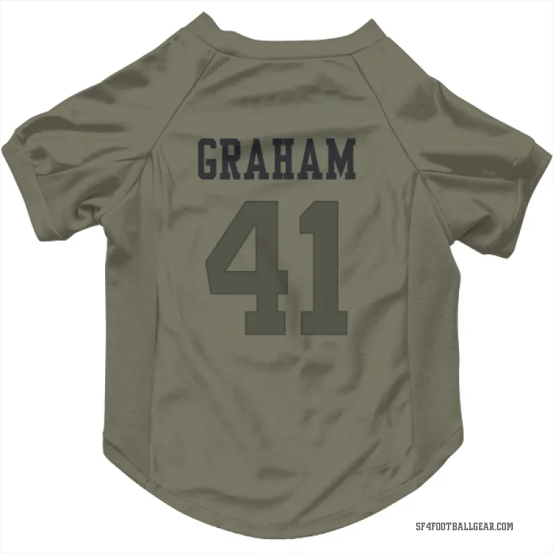 Jalen Graham  Olive San Francisco 49ers  Cat & Dog Pet Jersey