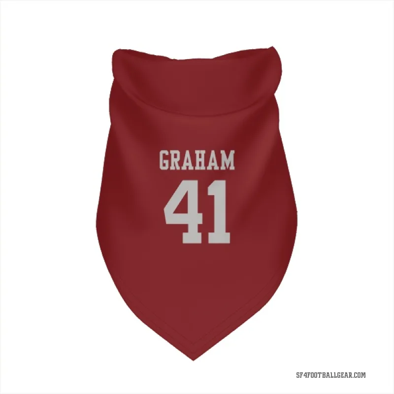 Jalen Graham  Scarlet San Francisco 49ers  Cat & Dog Pet Bandana