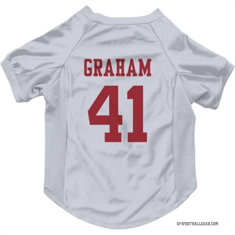 Jalen Graham  White San Francisco 49ers  Cat & Dog Pet Jersey
