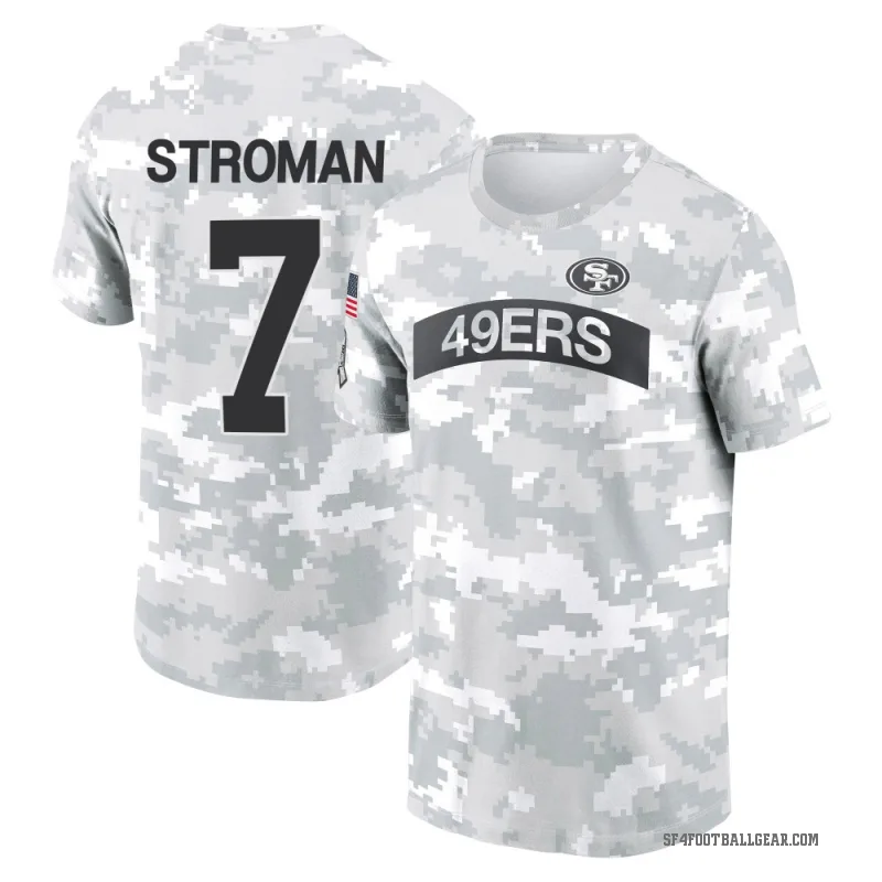 Jalen Stroman Men's Camo San Francisco 49ers Arctic 2024 Salute to Service Performance T-Shirt
