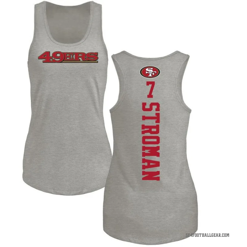 Jalen Stroman Women's Ash San Francisco 49ers Backer Tank Top -