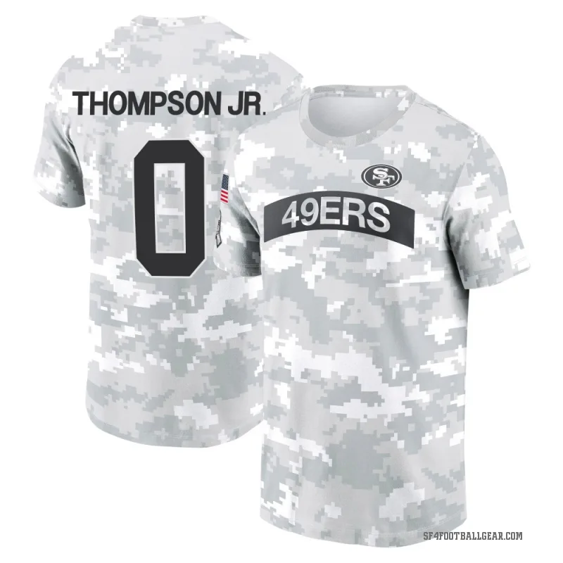 James Thompson Jr. Men's Camo San Francisco 49ers Arctic 2024 Salute to Service Performance T-Shirt