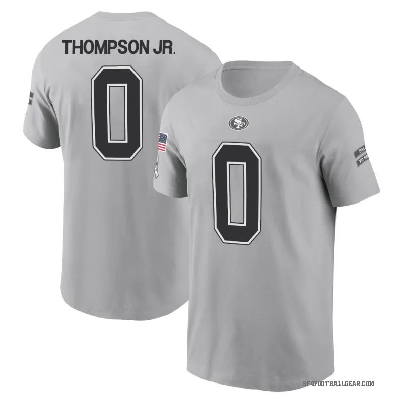 James Thompson Jr. Men's Gray San Francisco 49ers 2024 Salute to Service T-Shirt