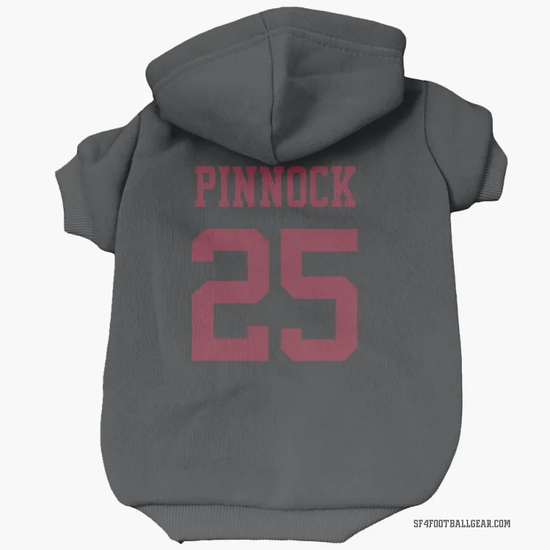 Jason Pinnock  Black San Francisco 49ers  Cat & Dog Pet Hoodie