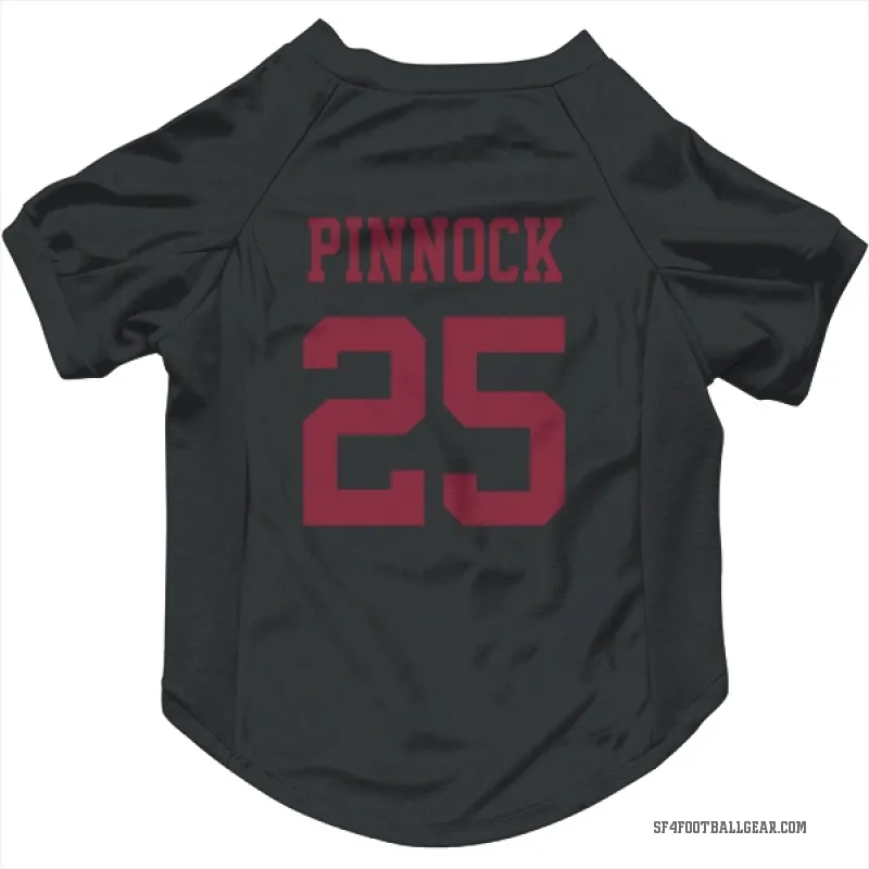 Jason Pinnock  Black San Francisco 49ers  Cat & Dog Pet Jersey