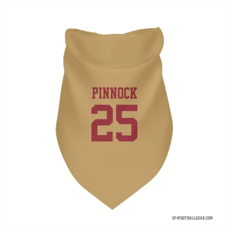 Jason Pinnock  Gold San Francisco 49ers  Cat & Dog Pet Bandana