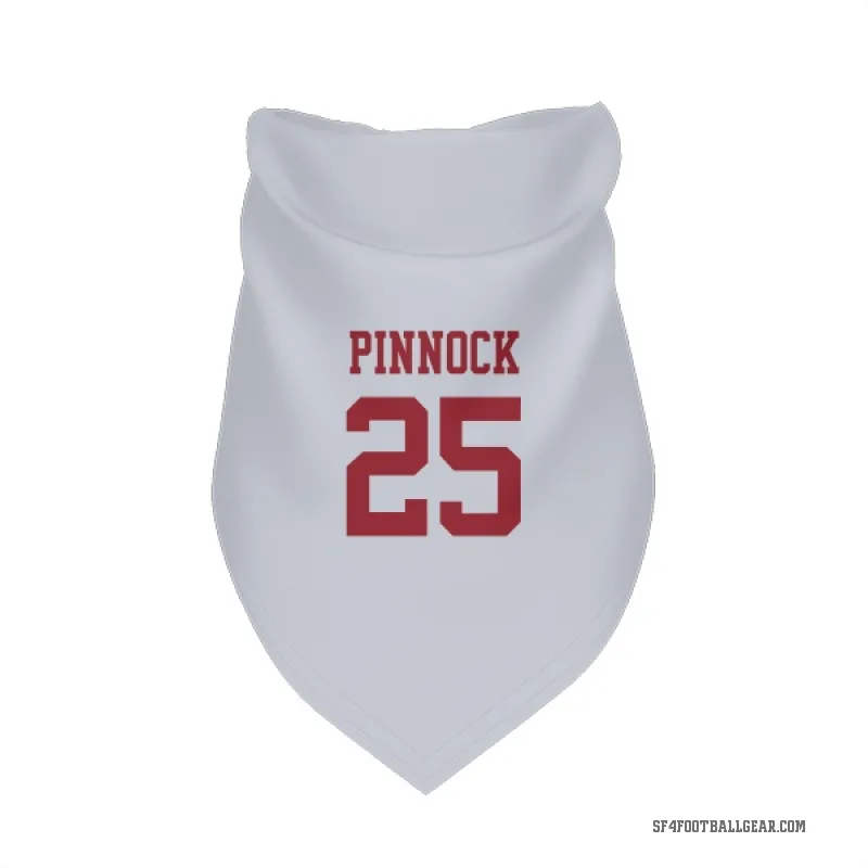 Jason Pinnock  White San Francisco 49ers  Cat & Dog Pet Bandana
