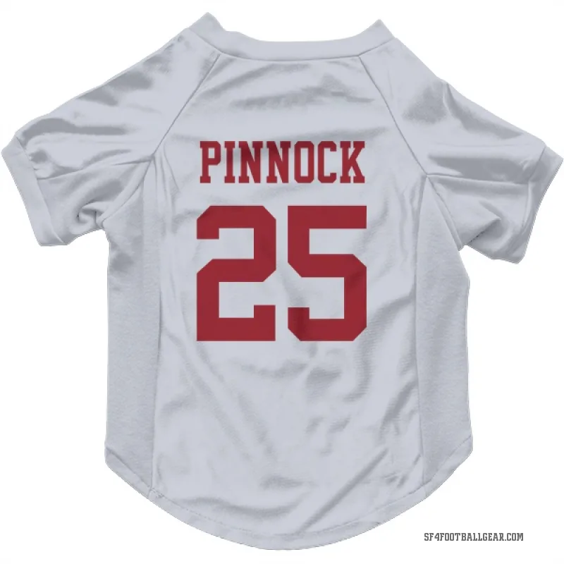Jason Pinnock  White San Francisco 49ers  Cat & Dog Pet Jersey