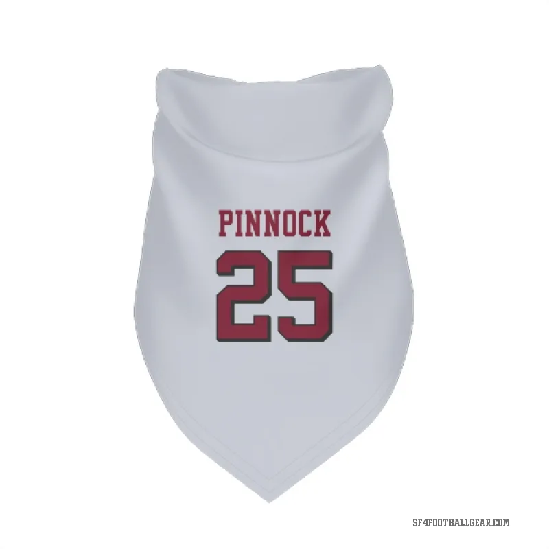 Jason Pinnock  White San Francisco 49ers  Rush Cat & Dog Pet Bandana