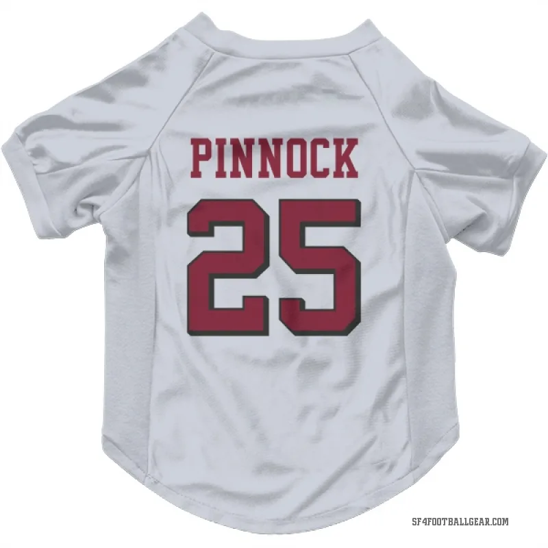 Jason Pinnock  White San Francisco 49ers  Rush Cat & Dog Pet Jersey