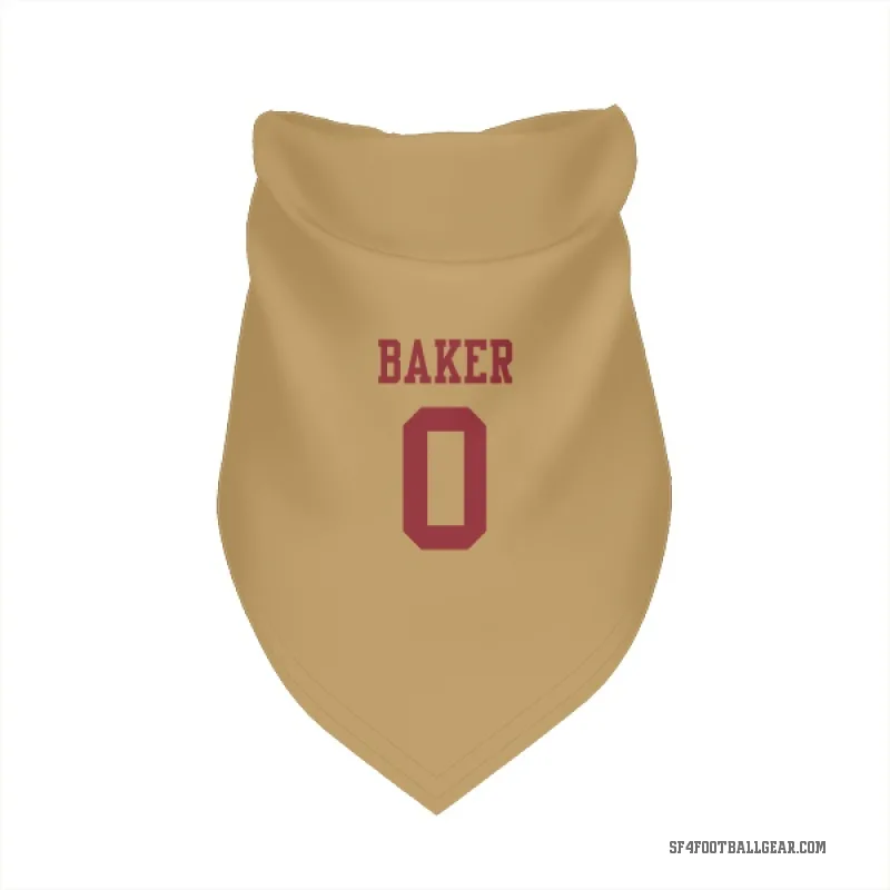 Javon Baker  Gold San Francisco 49ers  Cat & Dog Pet Bandana