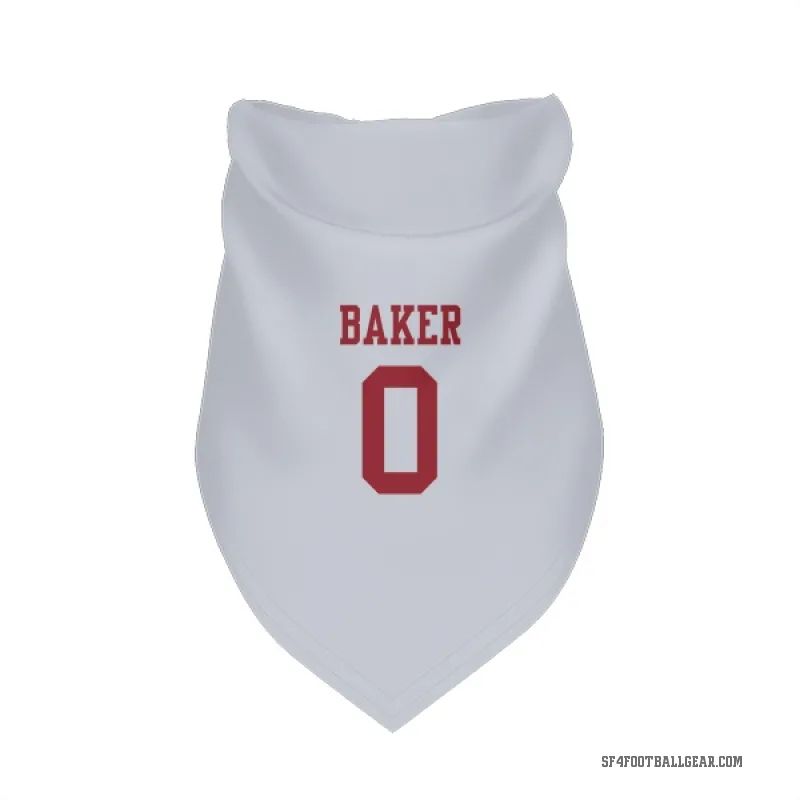 Javon Baker  White San Francisco 49ers  Cat & Dog Pet Bandana