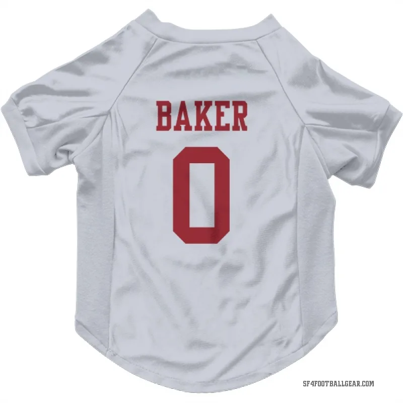 Javon Baker  White San Francisco 49ers  Cat & Dog Pet Jersey