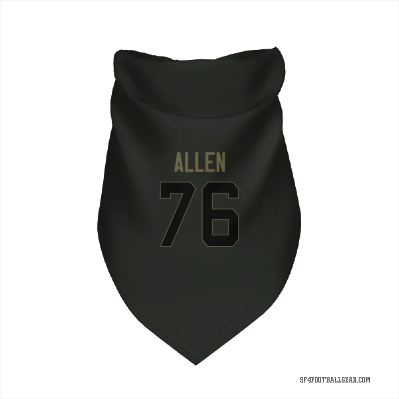 Jaylon Allen  Black San Francisco 49ers  Service Cat & Dog Pet Bandana