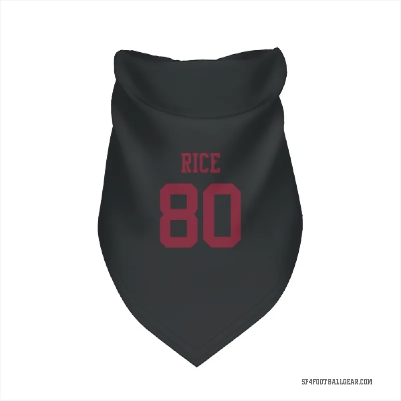 Jerry Rice  Black San Francisco 49ers  Cat & Dog Pet Bandana
