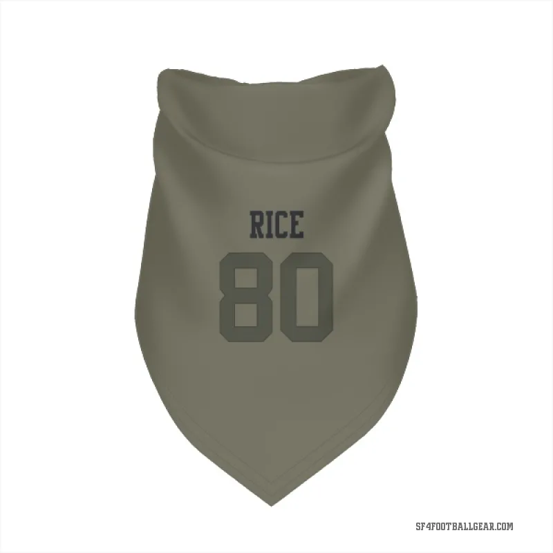 Jerry Rice  Olive San Francisco 49ers  Cat & Dog Pet Bandana