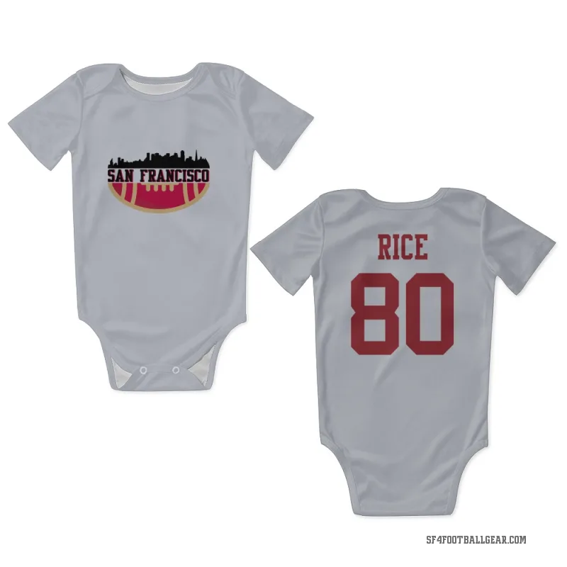 Jerry Rice  White San Francisco 49ers  Newborn & Infant Bodysuit