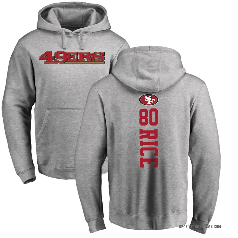 Jerry Rice Youth San Francisco 49ers Pro Line Ash Backer Pullover Hoodie