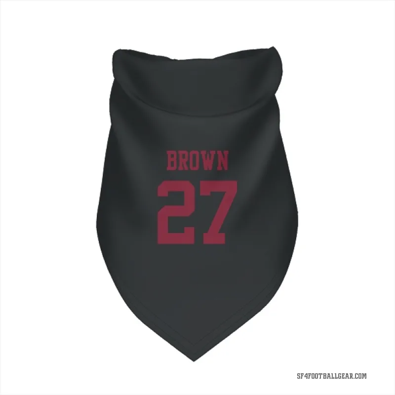 Ji'Ayir Brown  Black San Francisco 49ers  Cat & Dog Pet Bandana