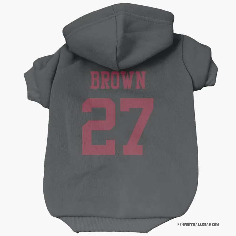 Ji'Ayir Brown  Black San Francisco 49ers  Cat & Dog Pet Hoodie
