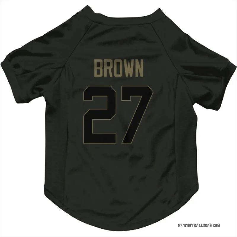 Ji'Ayir Brown  Black San Francisco 49ers  Service Cat & Dog Pet Jersey