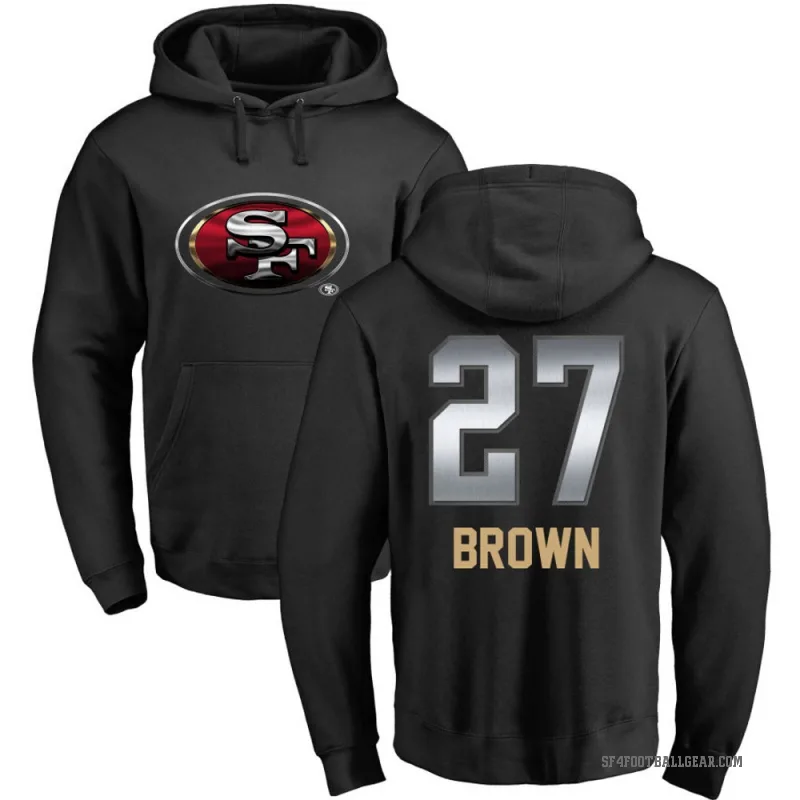 Ji'Ayir Brown Men's Black San Francisco 49ers Midnight Mascot Pullover Hoodie