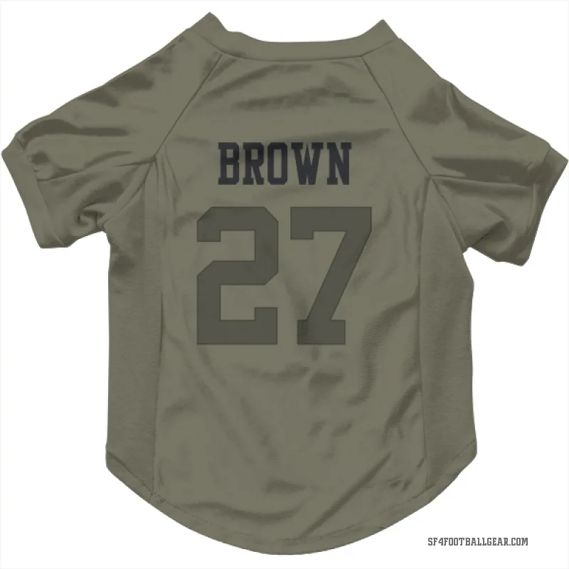 Ji'Ayir Brown  Olive San Francisco 49ers  Cat & Dog Pet Jersey