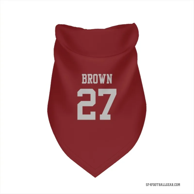 Ji'Ayir Brown  Scarlet San Francisco 49ers  Cat & Dog Pet Bandana