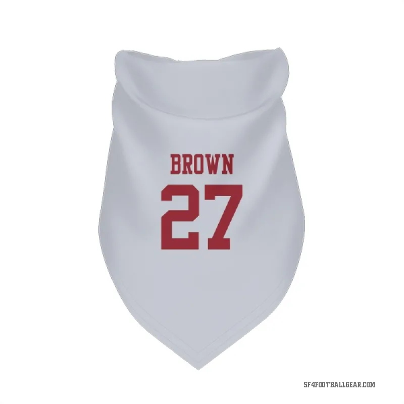Ji'Ayir Brown  White San Francisco 49ers  Cat & Dog Pet Bandana