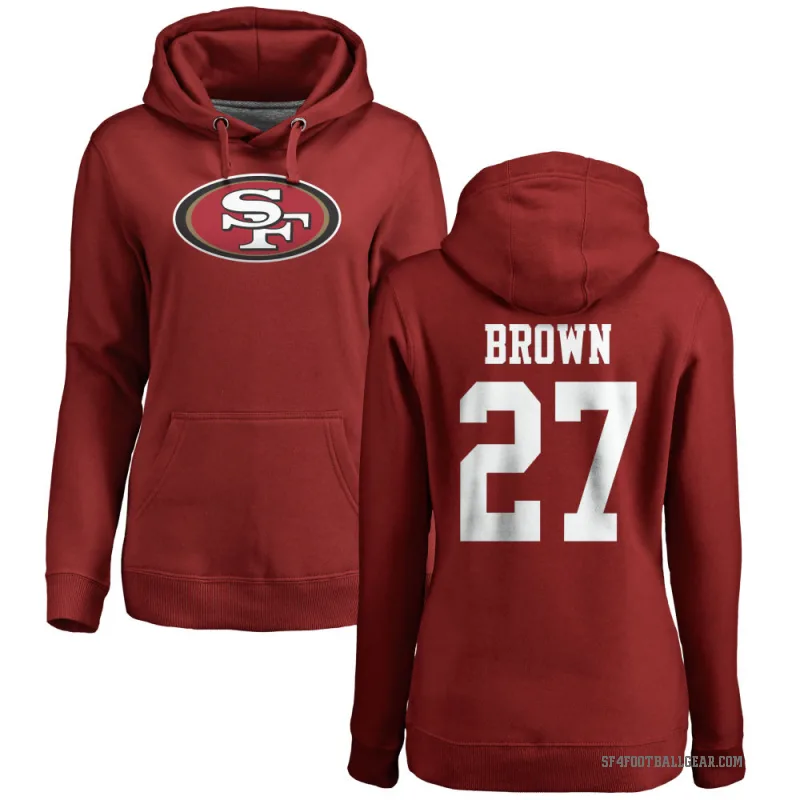 Ji'Ayir Brown Women's Red San Francisco 49ers Pro Line Logo Pullover Hoodie