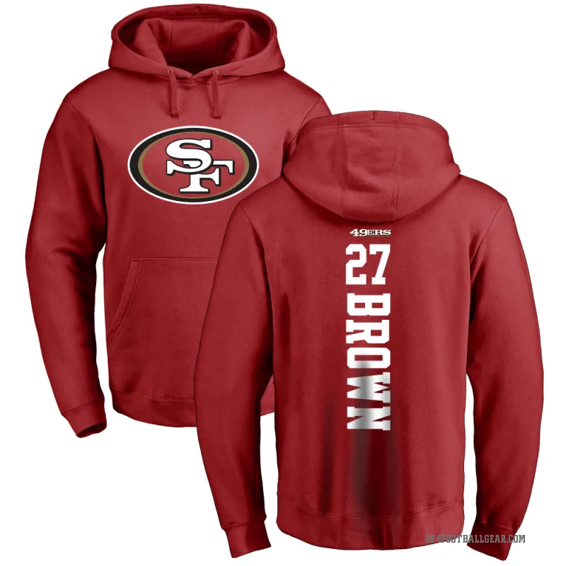 Ji'Ayir Brown Youth Red San Francisco 49ers Pro Line Backer Pullover Hoodie