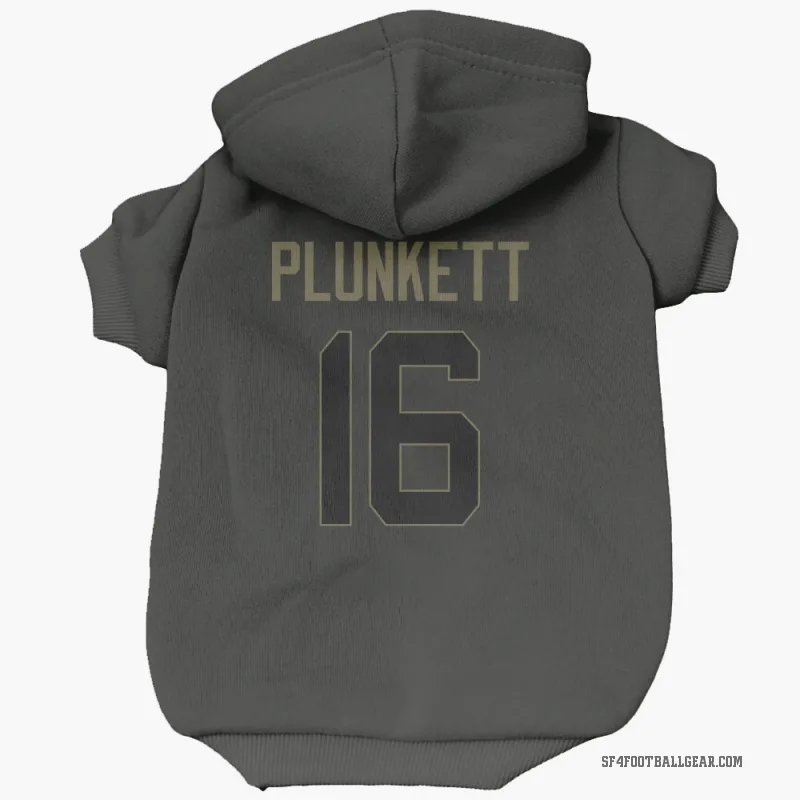 Jim Plunkett  Black San Francisco 49ers  Service Cat & Dog Pet Hoodie