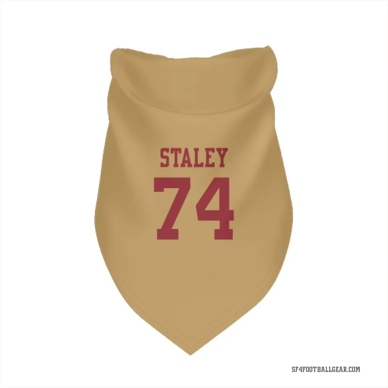 Joe Staley  Gold San Francisco 49ers  Cat & Dog Pet Bandana