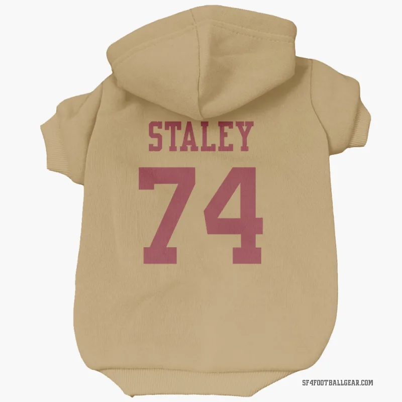Joe Staley  Gold San Francisco 49ers  Cat & Dog Pet Hoodie